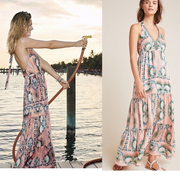 Anthropologie Dresses & Skirts - NEW Anthropologie Moroccan Print Maxi Dress